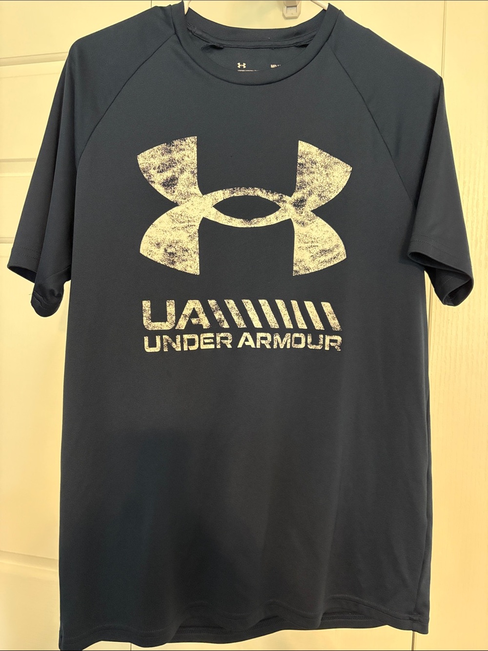 Under Armour Men's Navy Short-Sleeve Logo Performance Tee